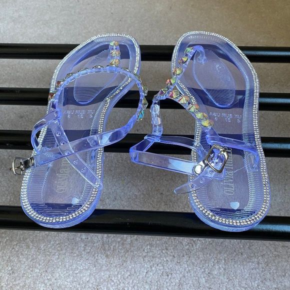 OLIVIA MILLER Women Fanore Gemstone Sandals - NEW NWOB - Picture 4 of 8